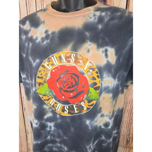 Guns N Roses T-Shirt Medium Tie-Dye Cotton Rock Ban - Picture 3 of 6